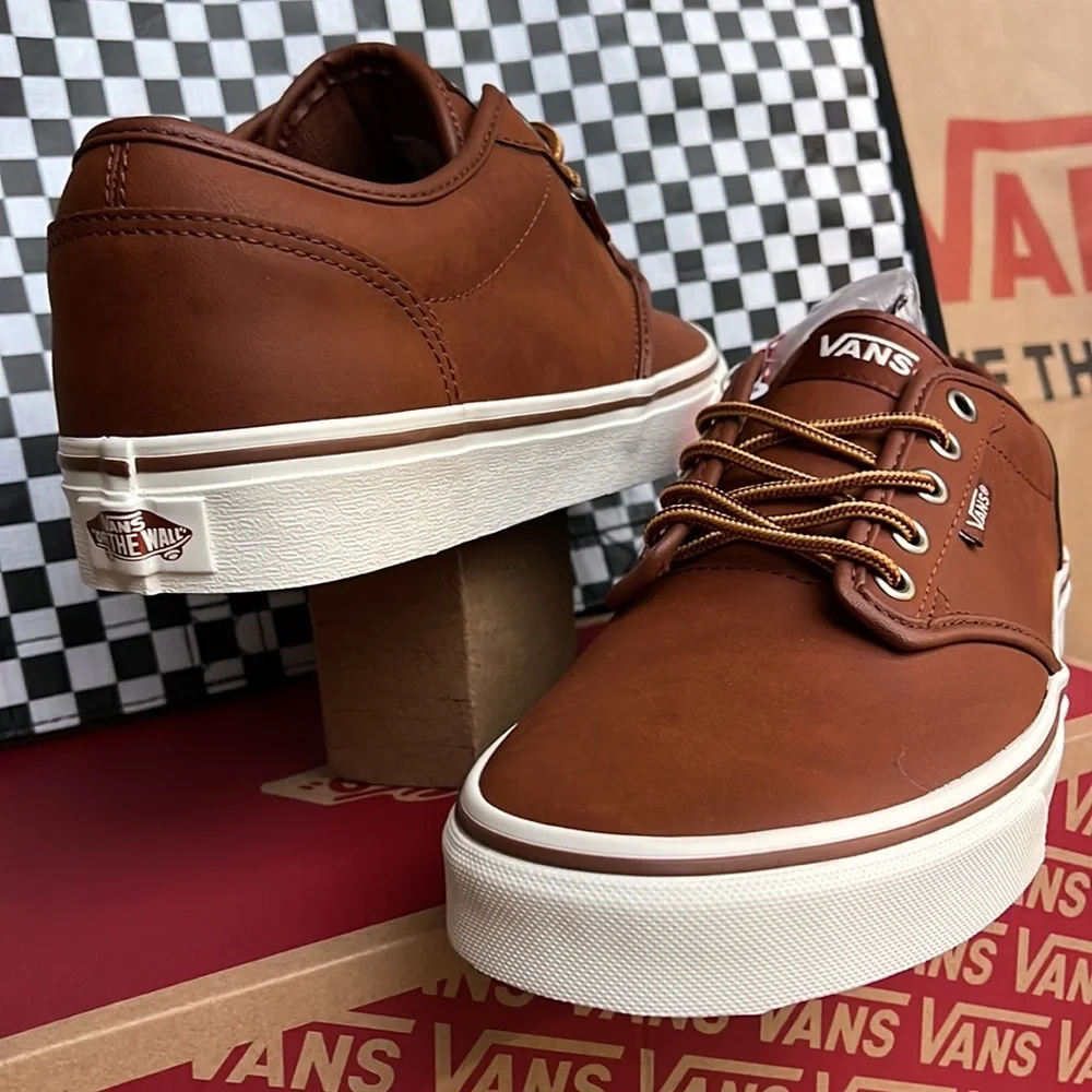 Vans Atwood Leather Brown/Marshmallow Men’s sneakers - Picture 10 of 16